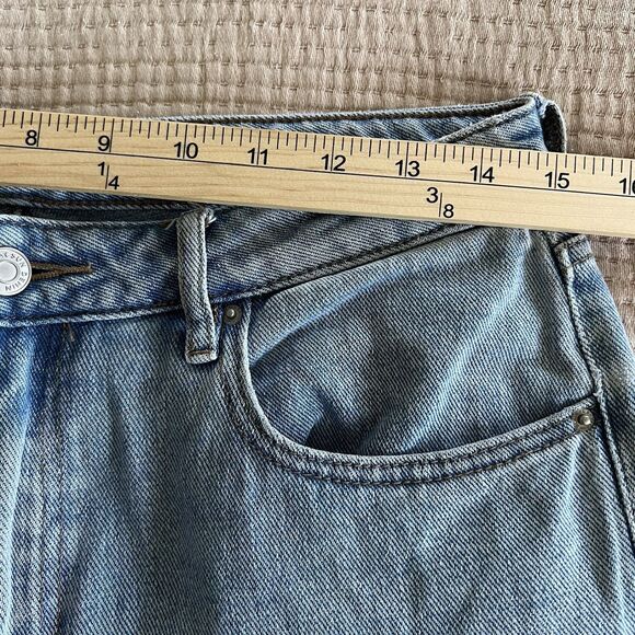 Pacsun Mom Jeans Women Sz 29 Blue Denim High Rise Cotton Zip Fly Cowgirl Western - Picture 11 of 14